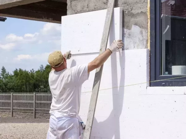 Утепление стен с использованием пенополистирола