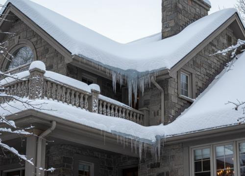 Как предотвратить обледенение водосточной системы зимой?