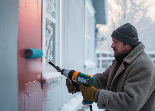 Можно ли красить при минусовой температуре забор, фасад и другие поверхности?