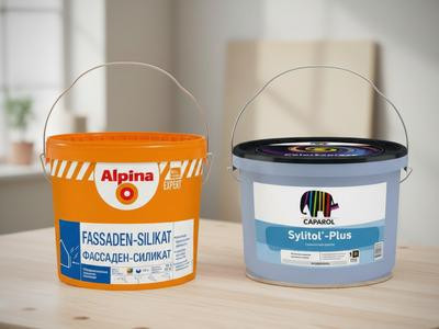 Силикатные краски Caparol и Alpina: экспертный разбор