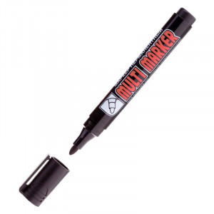 Маркер перманентный Crown Multi Marker черный 3 мм