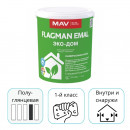 Краска MAV Flagman Emal Эко-дом белая глянцевая 2,5 л