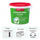 Краска MAV Flagman Emal Эко-дом белая глянцевая 5 л