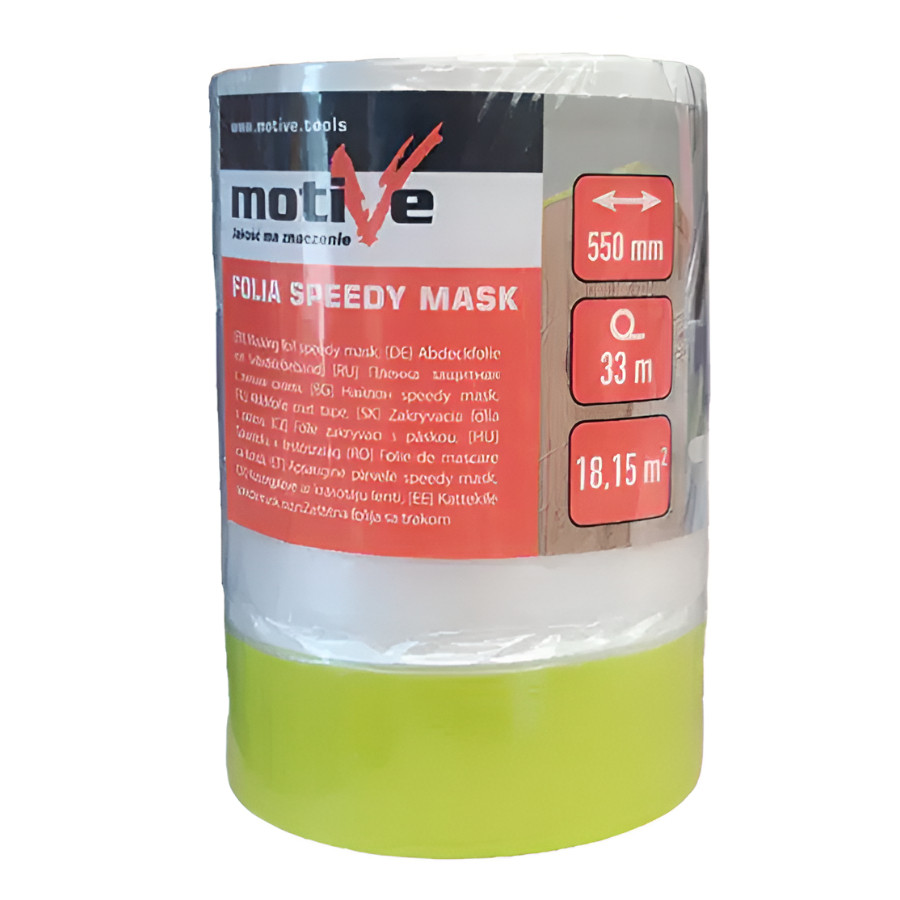 Пленка укрывная Motive SPEEDY MASK с малярной лентой 0,55 х 33 м