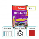 Грунт-эмаль MAV BELAKOR 15 красный 1 л прямо по ржавчине 3 в 1