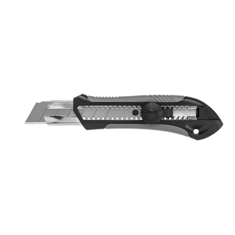 Нож канцелярский выдвижной 25мм BLACK LINE STARTUL (ST0926)