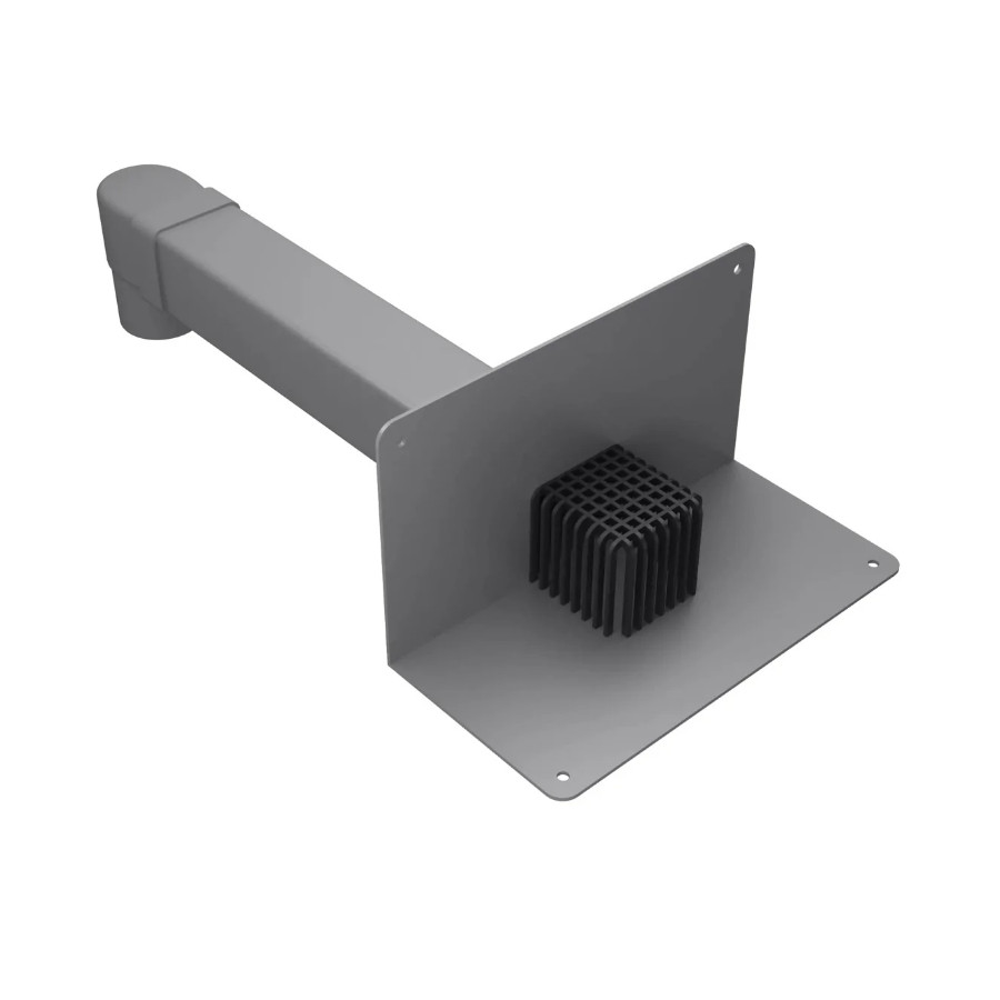 Воронка парапетная ТехноНИКОЛЬ 100х100 длиной 650 мм с отводом и листоуловителем