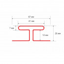 Н-профиль соединительный Технониколь Оптима, вереск 3000 мм