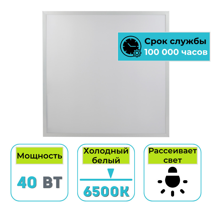 Светильник (панель) светодиодный ЭРА SPO-1-40-6K-M 40Вт 6500К 4200 Лм опал