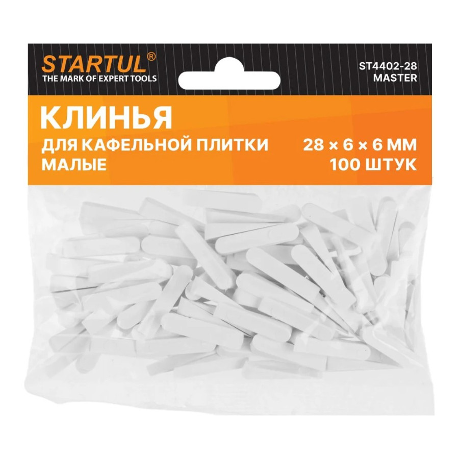 Клин для укладки плитки малый STARTUL Master 100 шт ST4402-28