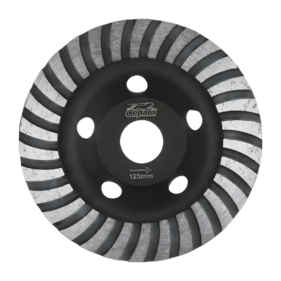 Чашка алмазная шлифовальная 125х22 мм Turbo GEPARD GP0806-125
