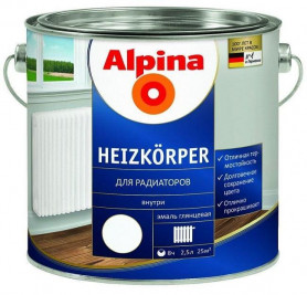 Эмаль Alpina Heizkoerper для радиаторов белая 0,75 л