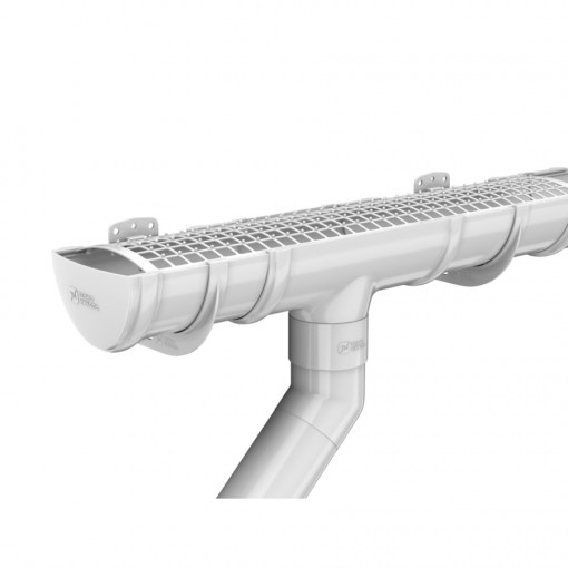 Кронштейн желоба Технониколь ПВХ 125/82, белый