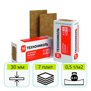 Утеплитель ТехноНИКОЛЬ Технофлор Проф 1200х600х30 мм