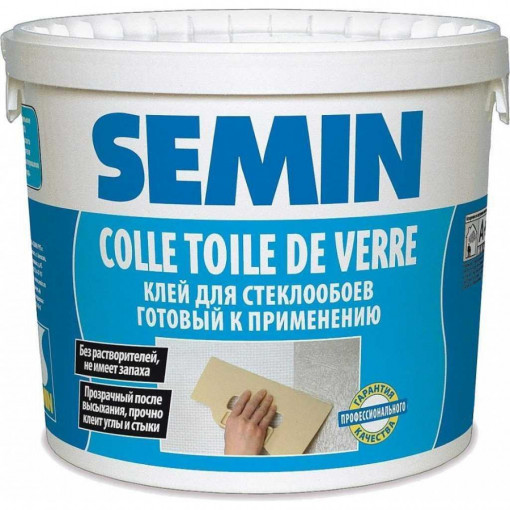 Клей для стеклообоев и стеклохолста SEMIN COLLE TOILE DE VERRE 20 кг