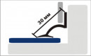 ПВХ Бордюр под плитку 30 мм (1800 мм)