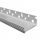 Цокольный профиль 53 мм, 2,5 м, (алюминий) с перфорацией и капельником Profigips