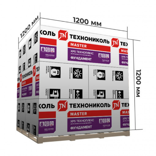 Пенополистирол ТехноНИКОЛЬ XPS Техноплекс Фундамент 1180х580х50 мм