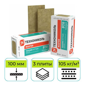 Утеплитель ТехноНИКОЛЬ Технофас Коттедж 1200х600х100 мм