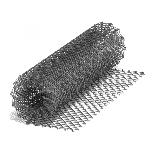 Сетка рабица оцинкованная для забора 1,8*10 м, ячейка 50/50 мм (диам. 2,5 мм) 1