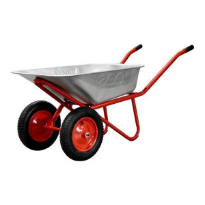 Тачка строительная садовая двухколесная ECO WB201-2 90 л 200 кг