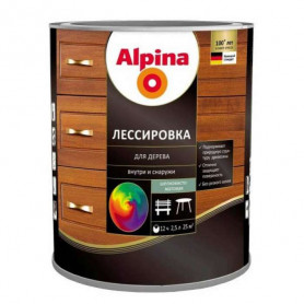 Состав защитный Alpina Лессировка для дерева 10 л