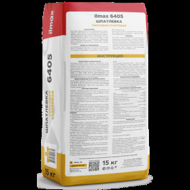 Шпатлевка гипсовая стартовая ilmax 6405 белая 15 кг