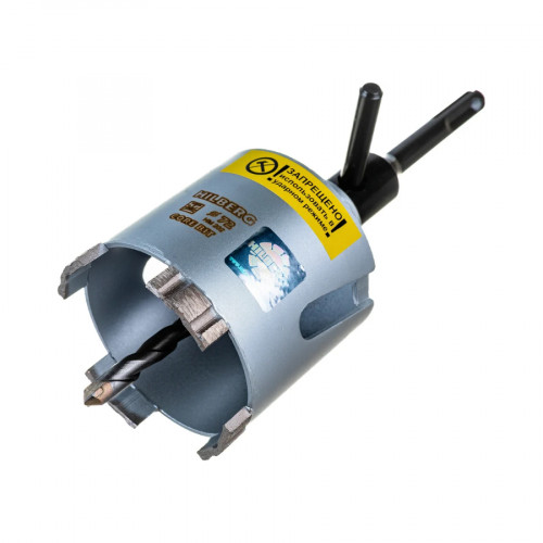 Коронка алмазная 72 мм по бетону со сверлом HILBERG LASER 1