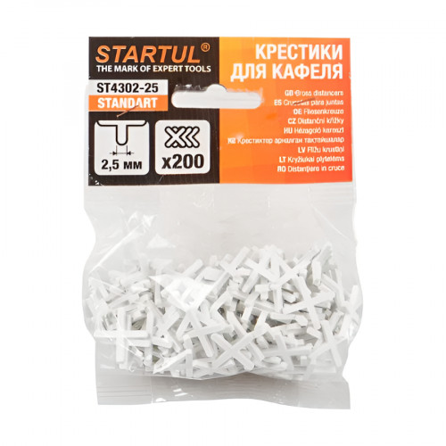 Крестики для плитки 2,5 мм STARTUL Standart 200 шт 1