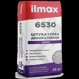 Штукатурка ilmax 6530 "Шуба" белая 1,0 мм 25 кг