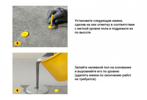 Маяки для наливного пола TLS-Profi реперные 70 мм 20 шт