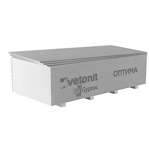 Гипсокартон 2700х1200х12,5 мм Vetonit (Gyproc) Optima 2