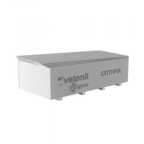 Гипсокартон 3000х1200х12,5 мм Vetonit (Gyproc) Optima 2