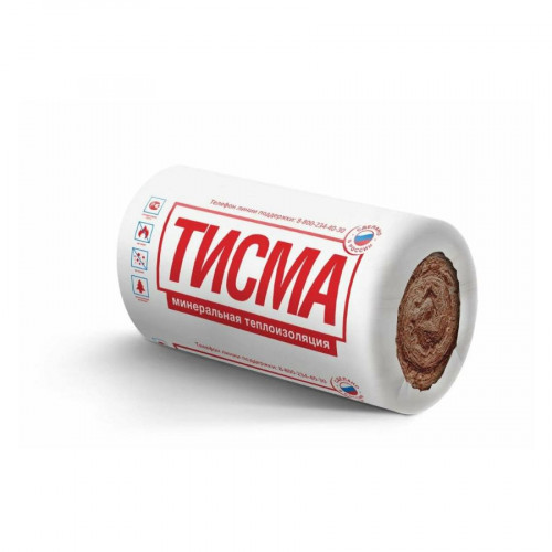 Минеральная вата в рулонах Тисма 8300х1200х50 мм 2