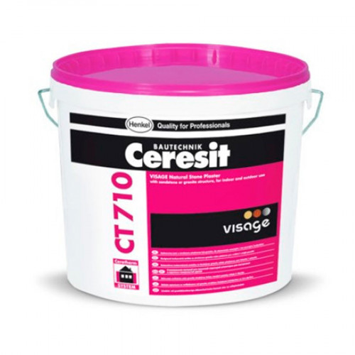 Штукатурка Ceresit CT 710 Visage Patagonia Beige Гранит 20 кг 2