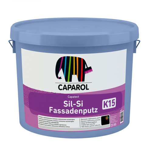 Штукатурка Caparol Capatect Sil-Si Fassadenputz Pro Камешковая 1,5 мм белая  25 кг 2