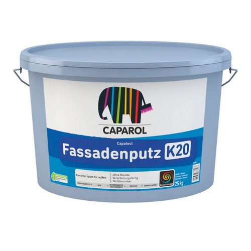 Штукатурка Caparol Capatect Fassadenputz K20 Камешковая 2 мм База 1 белая 25 кг 2
