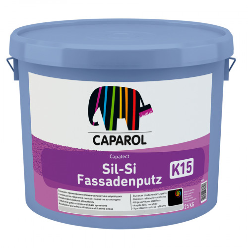 Штукатурка Caparol Capatect Sil-Si Fassadenputz Pro Камешковая 2,0 мм белая  25 кг 2