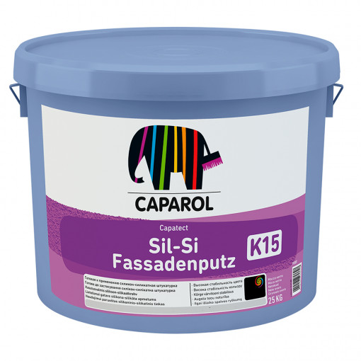Штукатурка Caparol Capatect Sil-Si Fassadenputz Pro Камешковая 2,0 мм белая  25 кг