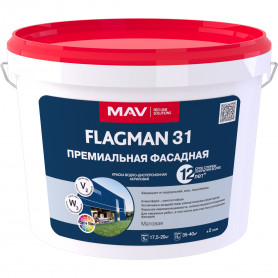 Краска MAV FLAGMAN 31 премиальная фасадная База TR прозрачная 1 л