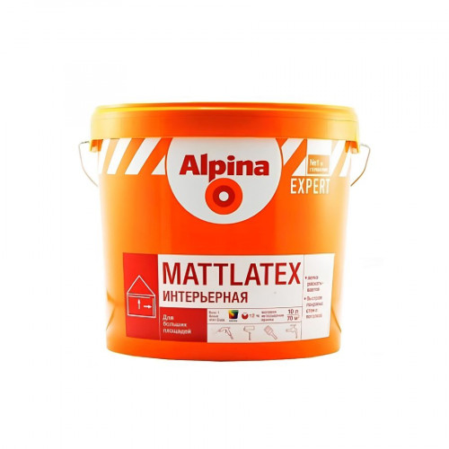 Краска латексная Alpina EXPERT Mattlatex белая 15 л 2