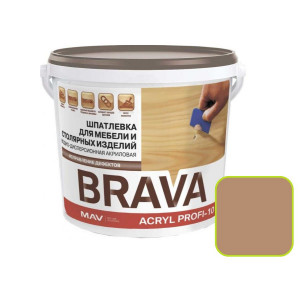 Шпатлевка MAV BRAVA ACRYL PROFI-10 светлый дуб 1 л для мебели и столярных изделий