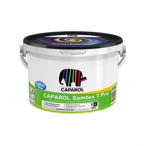 Краска Caparol Samtex 7 Pro Base 3 9,4 л ВД акриловая прозрачная 2