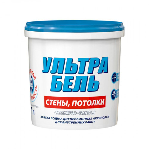 Краска Snezka Ультра Бель белая матовая 1 л 2