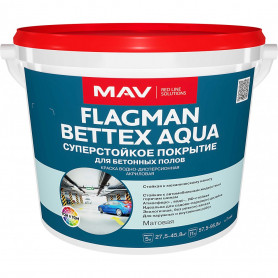 Краска MAV Flagman Bettex Aqua зеленая матовая 11 л