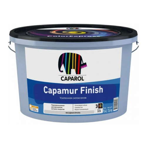Краска Caparol Capamur Finish База 3 прозрачная 9,4 л 2