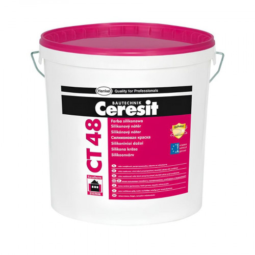 Краска Ceresit CT 48 белая матовая 15 л 2
