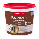 Краска MAV FLAGMAN 14 фасадная фактурная белая (фракция 1) 13,2 л