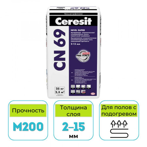 Самонивелир Ceresit CN 69 чистовой 25 кг 1