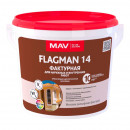 Краска MAV FLAGMAN 14 фасадная фактурная белая (фракция 0,5) 11 л